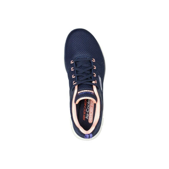 Skechers Wide Fit Navy 'Flex Appeal 4.0 Elegant Ways' Trainer For Female 6 Skechers Wide Fit Navy 'Flex Appeal 4.0 Elegant Ways' Trainer For Female - Image 4