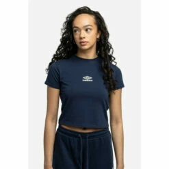 Umbro Diamond Cotton Fitted Crop T-shirt For Female