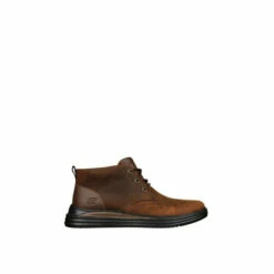 Skechers Brown 'Proven Yermo' Leather Casual Shoes For Male -Cheap Skechers Shop unnamed file 2010